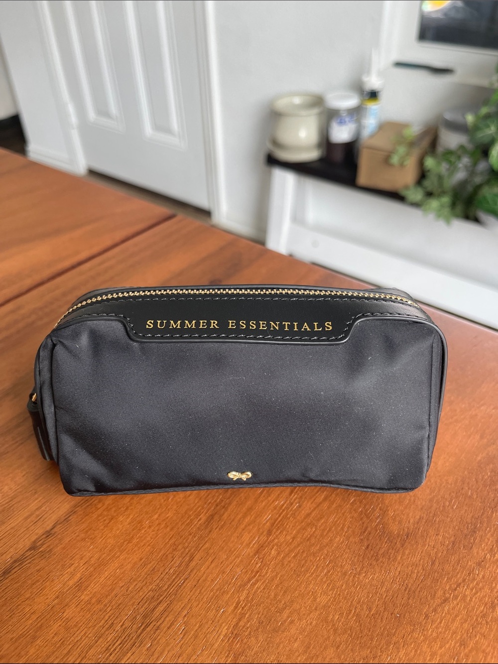 Anya Hindmarch Black Nylon Girlie mini pouch